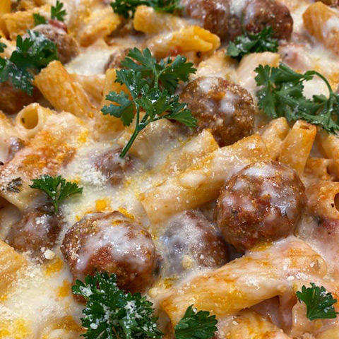 Meatballs Pasta